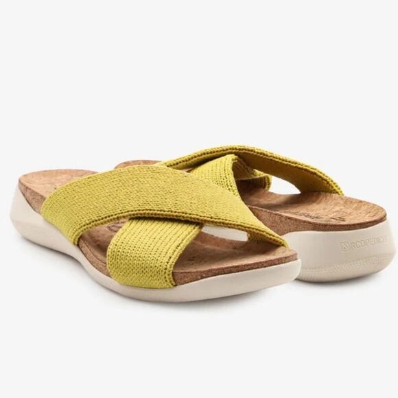 ARCOPEDICO Women’s Pantanal H80 Knit Slides in the Size 40/9 US in Mustard Color - Picture 2 of 15